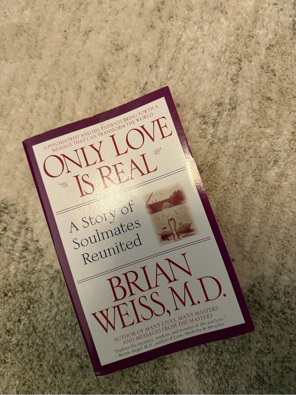Barnes & Noble Purple and White 'Only Love Is Real' Paperback